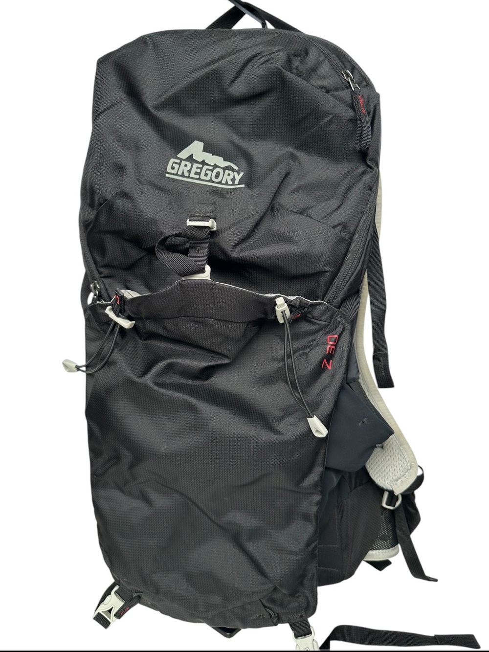 Gregory Black White Red Z30 Hiking Backpack